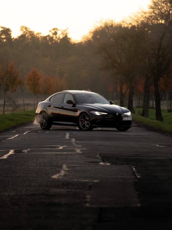 Alfa Romeo Giulia - jazda w akcji Alfa Romeo Giulia - jazda w akcji